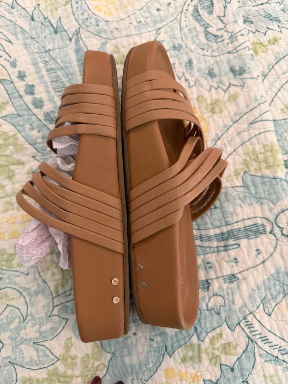 Beek Strappy Tan Slide Sandal, size 9 EUC - Picture 5 of 7